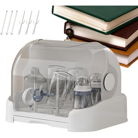 Aufbewahrungsbox für Babyflaschen, Flaschentrockenständer, Flaschenorganizer, für Arbeitsplatte, Stillen, Zuhause, Küche, Badezimmer, Büro, Reisen, Mutter (1/5)