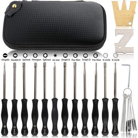 Kit de herramientas de ajuste de carburador de 12 piezas que incluye la palanca dosificadora ZT-1 (500-13), para motores pequeños de 2 tiempos (desbrozadoras, recortadoras y motosierras Poulan y Husqv (1/5)