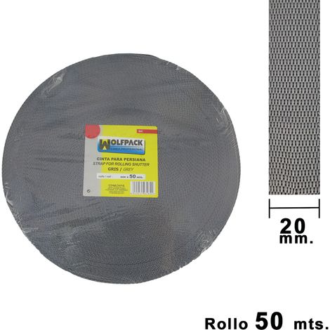 Ruban Aveugle Gris Wolfpack 22 mm. Rouler 50 mètres