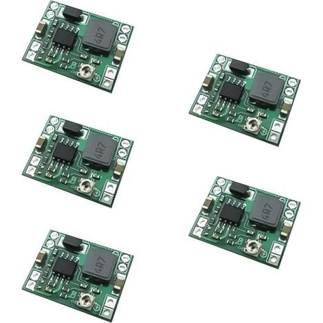 Modulo step-down DC-DC regolabile MP1584EN (5 unità), convertitore step-down da 24V a 12V, 9V, 5V, 3V e 4,5V-28V a 0,8V-20V, convertitore di tensione 3A per Arduino, LED, progetti fai da te e (1/4)