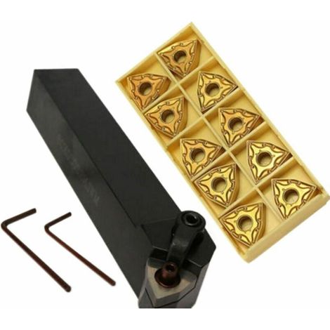 Lathe Turning Tool, Door, 20mm Turning Tools for WNMG080404 Door Kit, Turning Tools MWLNR2020K08 + 10 Carbide Inserts WNMG080404 + 2 Wrenches (1/4)