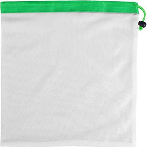 Set of 5 reusable, washable, and eco-friendly mesh bags for fruits and vegetables with drawstring closure for shopping and storing fruits and vegetables (1/5)