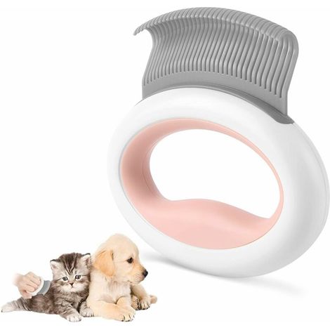 Peigne Chat,Brosse pour Chat Chien Poil Court Long pour Un Massage Relaxant et Eliminer Poils Cheveux Emmêlés, (1/5)
