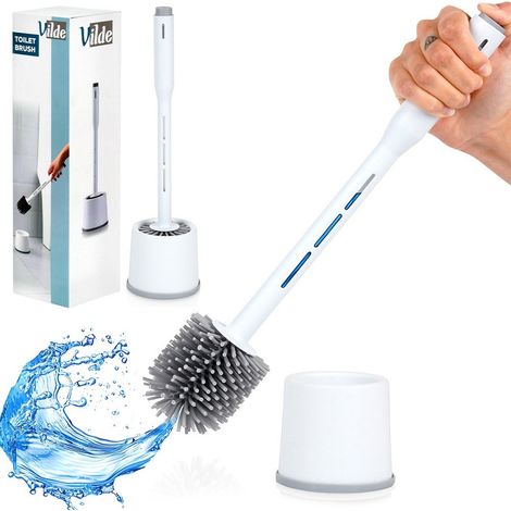 Vilde Brosse 40 cm silicone plastique antidérapant blanc (1/5)