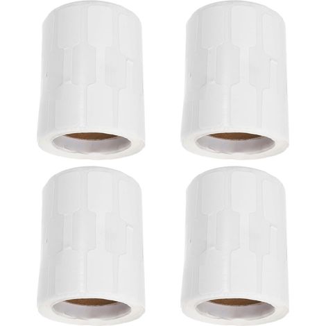 4 rouleaux d'étiquettes adhésives en papier kraft et couleur (1/5)