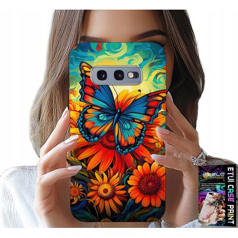 Custodia per Samsung Galaxy S10E - farfalle, fiori, rose (1/5)
