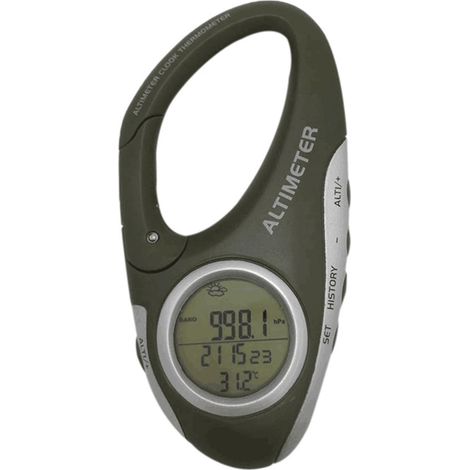 Elektronischer Höhenmesser, Karabiner-Höhenmesser, tragbares Thermometer (1/5)