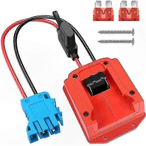 Compatible avec l'adaptateur de batterie pour voiture électrique jouet M18, avec faisceau de câbles et porte-fusible. (1/5)