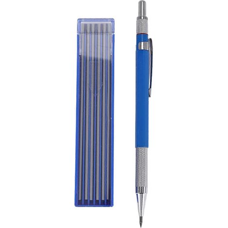 Marqueur à crayon métallique avec taille-crayon intégré, compatible avec les soudeurs de tuyaux et les constructeurs de structures métalliques. (1/5)