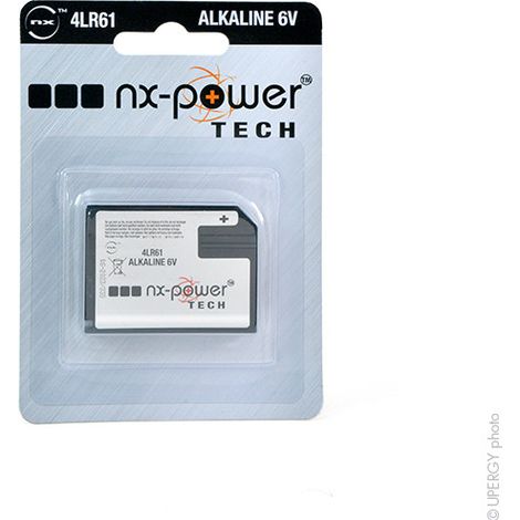 NX - Pile alcaline blister x1 4LR61 Nx-Power Tech 6V 500mAh (1/3)
