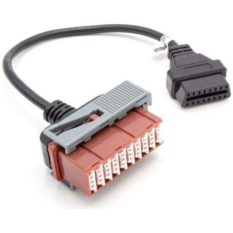 Ahlsen – Câble adaptateur OBD2 30Pin à 16Pin – Connecteur pour diagnostic OBD – Compatible anciens modèles Peugeot et Citroën – Longueur 30 cm