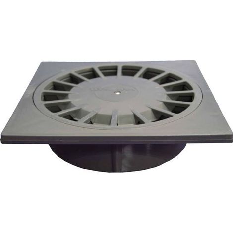 Sumidero Tecnoagua T-88 PVC 20 x 20 x 7 cm Ø 11 - 9 cm Vertical