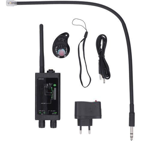 Détecteur GPS Caméra Anti-Espionnage, Scanner RF Haute Sensibilité Portable avec Aimant Puissant, Recherche de Mic Caché, Prise UE 100-240V (1/5)