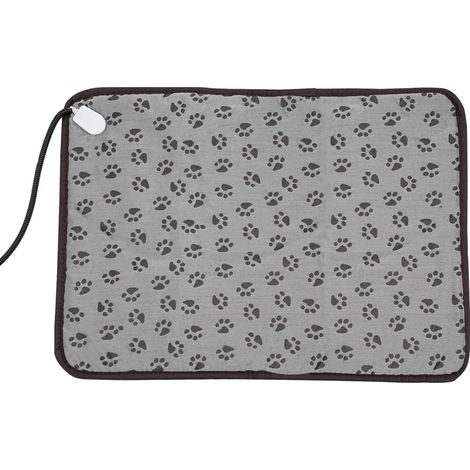 Coussin Chauffant pour Chiens et Chats, 50 X 70 Cm, Imperméable, Coussin Chauffant électrique, 3 Vitesses, Tissu PU Résistant aux Déchirures