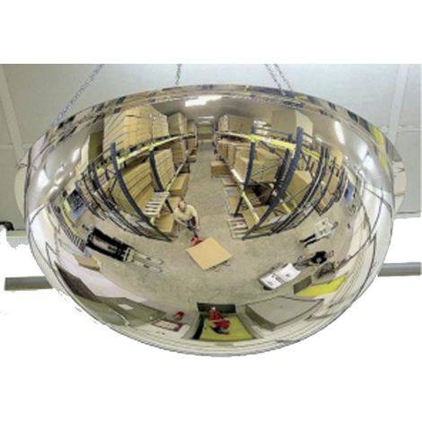 Miroir convexe RS PRO Dôme, pour Intérieur, 650mm ( Prix pour 1 ) (1/2)