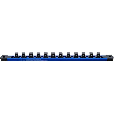 Rail de Support Aimanté pour 12 Douilles 12,5 mm (1/2) - Organisation et Accès Rapide - Acier - D-Work