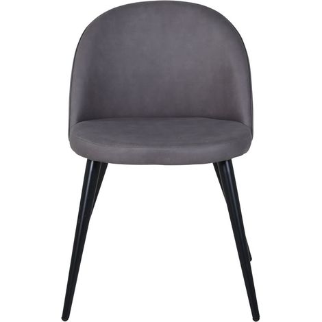 Velvet Esszimmerstuhl Velour grau. (1/5)