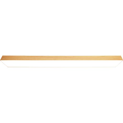 Panneau LED blanc/bois 120x15 cm (1/3)