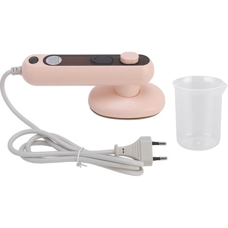 Fer à repasser vapeur portable pour vêtements secs et humides, mini-fer à repasser portatif avec panneau en titane et réservoir d'eau de 60 ml, idéal pour les voyages (prise UE). (1/5)