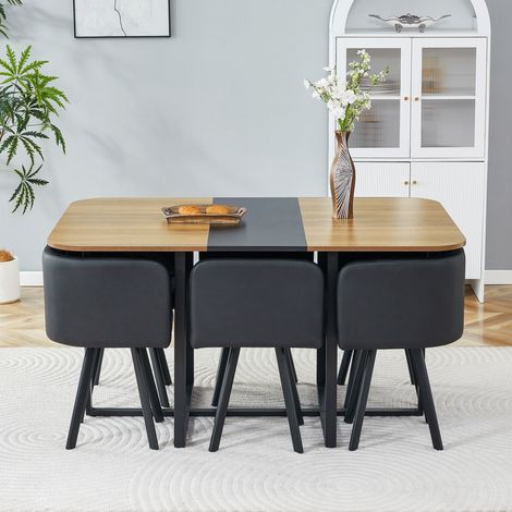 Set tavolo sedie allungabile MDF metallo OKMYHOME (1/2)