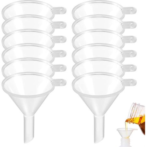 Set di 20 piccoli imbuti in plastica, mini imbuti da cucina, imbuti da laboratorio, imbuti per profumi, marmellate, oli, cosmetici, campioni e fragranze (1/5)