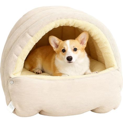 Enclosed Cat Bed Warm Dog Nest Indoor Kitten Bed Cave,for
