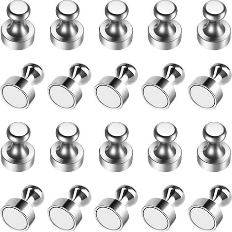 Kühlschrankmagnet, Whiteboard-Magnet, starker Magnet, kleiner Magnet, ideal für Klassenzimmer, Büro, Küchenzubehör, Dekoration, Aufbewahrungsschrank, Magnetbox, 20 Stück