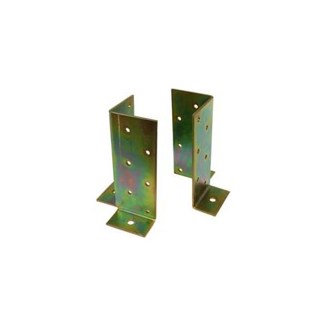SUPPORTO A PAVIMENTO UNIVERSALE TIPO PESANTE PER TRAVI- - base mm.120x120x165h. angolo mm.60X60 - 10 pezzi