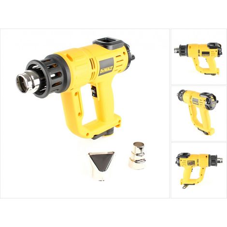 Dewalt – Pistolet à air chaud 2000W – Température 50-600°C – Débit d'air 650 l/min – Protection contre surcharges – Usage intensif pour matériaux variés - 26414-QS