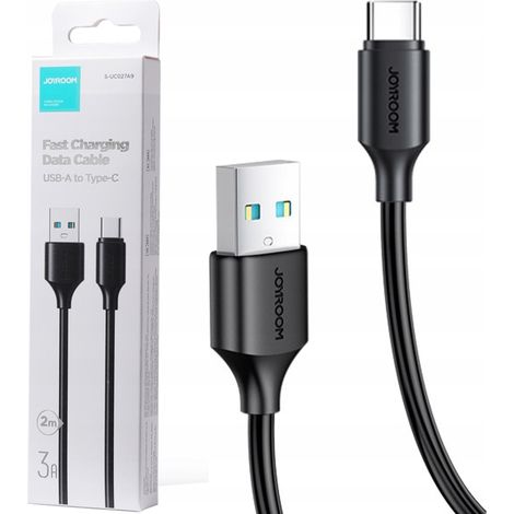 Câble de charge et de données USB - USB Type C 3A 2 m Noir (1/5)