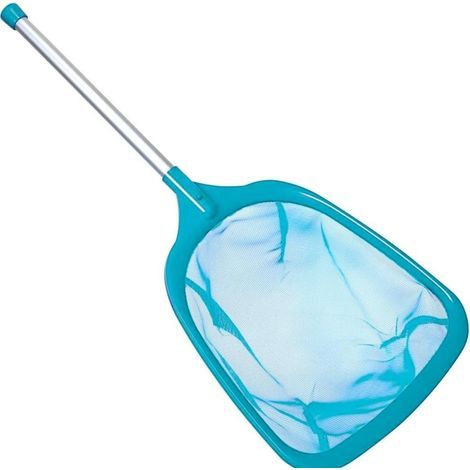 Épuisette de piscine avec poignée, 60 cm, filet de nettoyage des feuilles, épuisette à mailles fines avec poignée pour le nettoyage des piscines, jardins, bassins, fontaines, baignoires, spas et aquar (1/5)