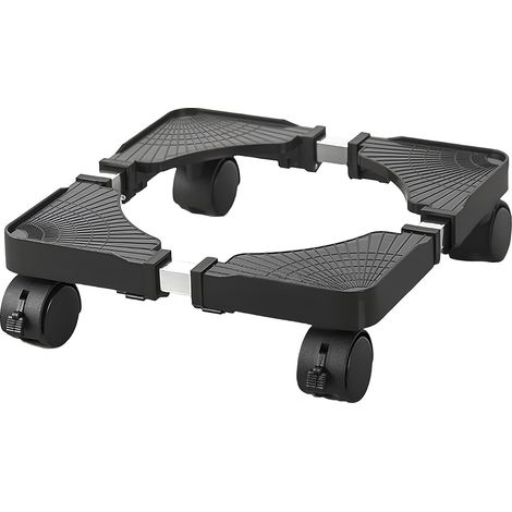 Support à Plantes, Roulant Réglable avec Roues Verrouillables 50 kg Déplacement Silencieux Fixation Stable Matériau Durable Adapté à Pots Réfrigérateurs Poubelles Intérieur et Extérieur (1/5)
