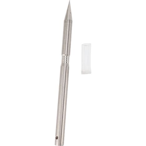 Aiguille de piercing nasal pour vache en acier inoxydable 304 avec trou, pour la ferme et la maison (taille L). (1/5)