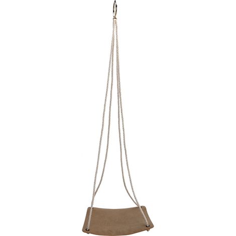 Porte-pot suspendu en cuir PU avec filet en corde de coton, panier à fleurs pour jardinage, jaune 10cm