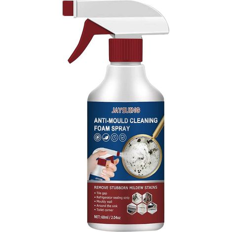 Nettoyant mousse anti-taches murales, dissolvant salissures pour murs, formule écume puissante, élimine traces et marques, usage intérieur, sans rinçage. (1/5)