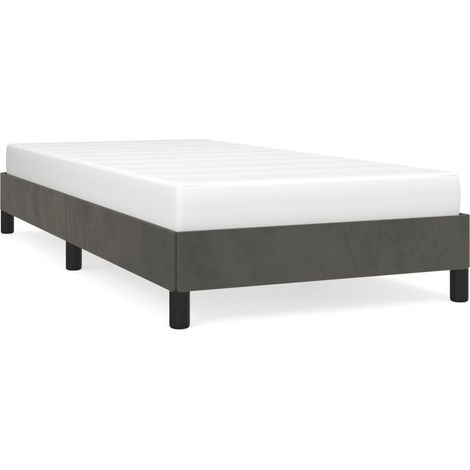 Maison Exclusive - Bettgestell ohne Matratze Dunkelgrau 90x190 cm