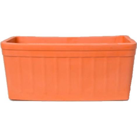 KORMAX jardinera barro ancha 60x18 cm , Jardinera barro 60 x 18 cmFabricada en cerámica de alta calidadHecho en EspañaApto para interior y exteriorMedidas: 60 x 18