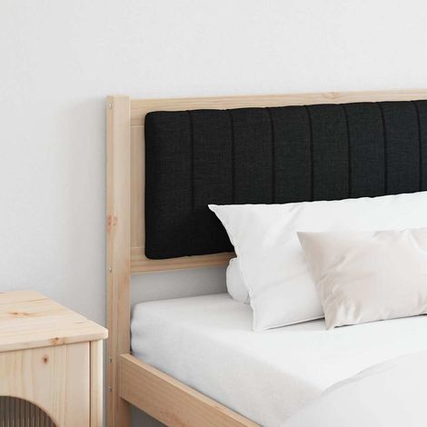 Gepolstertes Kopfteil Braun 200 cm Massives Kiefernholz