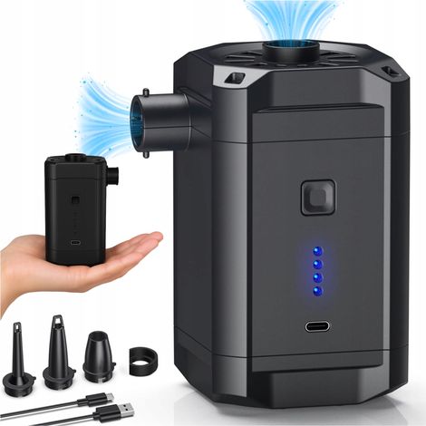Bomba de colchón eléctrica recargable para piscinas tipo pontón con conectores USB