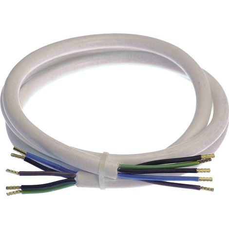 Câble de raccordement pour cuisinière 5G2,5 1,5 m Blanc 70867 (1/5)