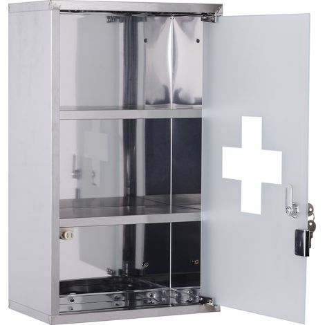 Armadio per medicinali easycomfort acciaio inox serratura sicura (1/5)
