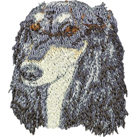Galgo persa, Saluki: parche con forma de perro, parche bordado, decoración única para mochila de Art-Dog (1/3)