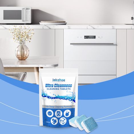 Multi-purpose cleaning sheets for home and kitchen use, gently removes dirt, grease, and odors. 10 pieces. (1/5)