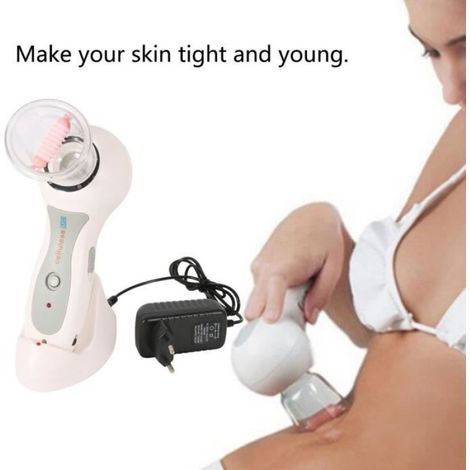 Appareil Anti Cellulite - Ventouse - Masseur à Succion - USB - Compact - Blanc (1/4)