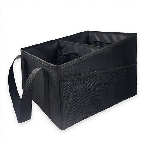 Organisateur de coffre de voiture, organisateur de siège avant, boîtes de rangement noires (1/5)