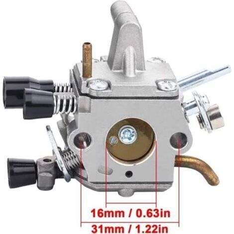 Carburetor for Stihl FS120 FS200 FS250 FS300 FS350 FS400 FS450 FS480 FR350 FR450 FR480 Brushcutter. Replaces 4134 120 0653, 4134 120 0603 with air filter, spark plug, and primer bulb. (1/3)