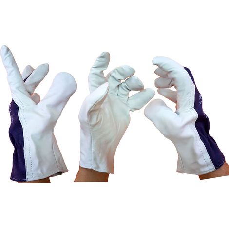 Guantes de trabajo de montaje de cuero TOPER 10 XL
