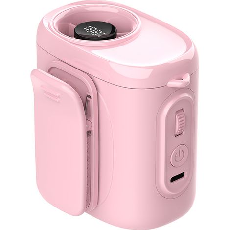 Ventilateur portable rechargeable USB avec batterie 3600 mAh, pince réglable + support pivotant à 360°, écran numérique – idéal pour voyages, extérieur et bureau