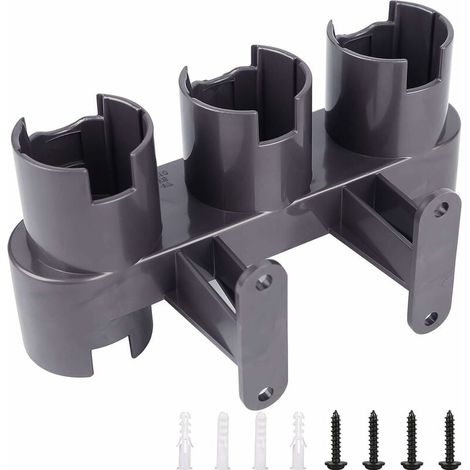 SHINING HOUSE Soporte para accesorios de montaje en pared, juego de adaptadores y convertidores para Dyson V10 V8 V7, soporte de montaje de repuesto para aspiradora Dyson (gris, una pieza) (1/5)