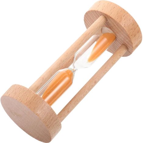 Minuteur Sablier Décoration Moderne en Bois Sable Orange 3 Minuterie (1/5)